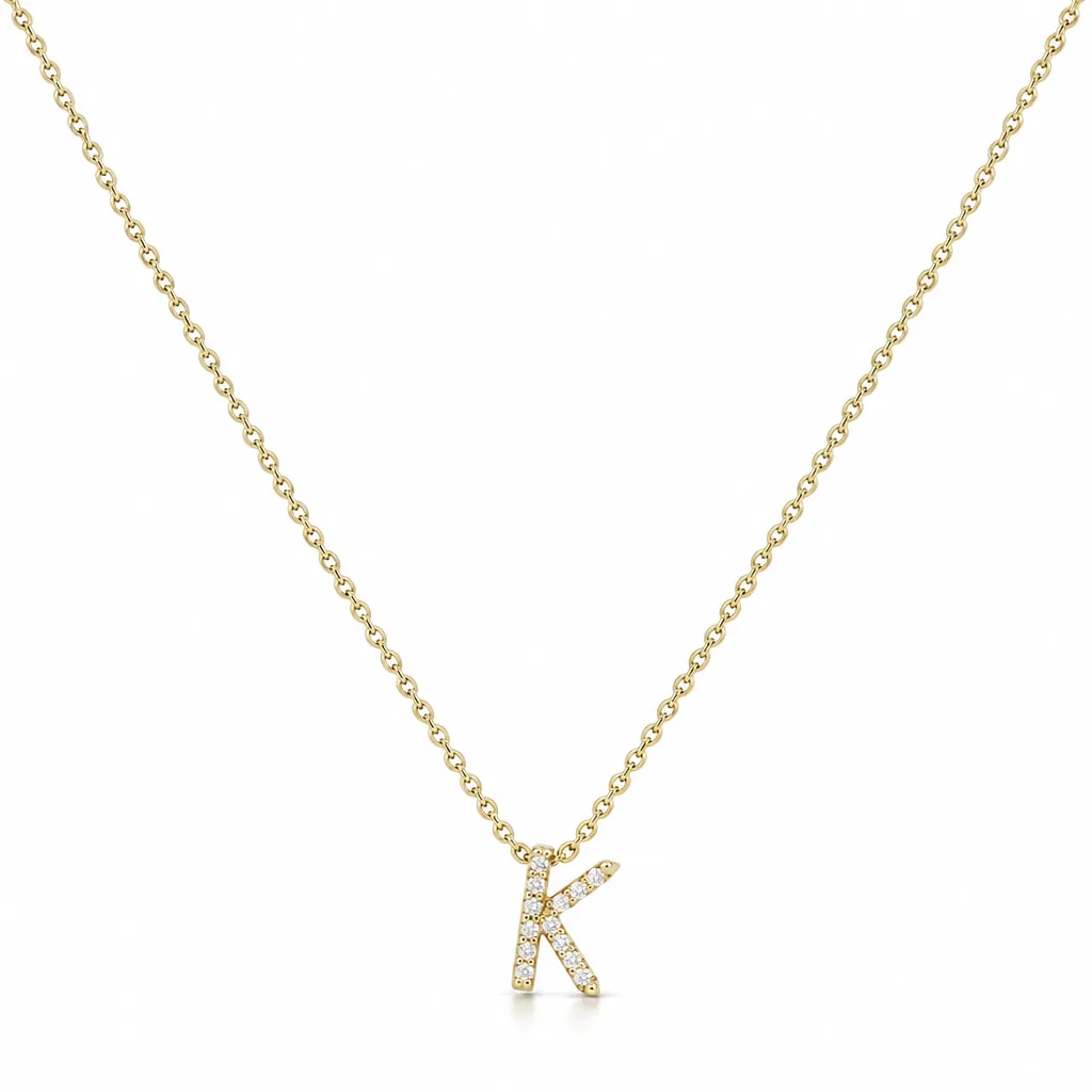 14 Ayar 0,09 ct Pırlantalı Zarif Kolye