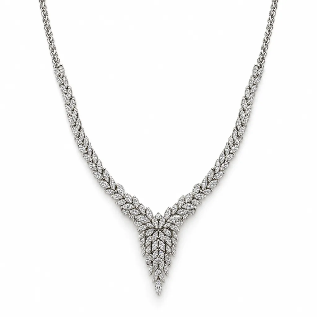 14 Ayar 5,88 ct Pırlanta Yaprak Kolye