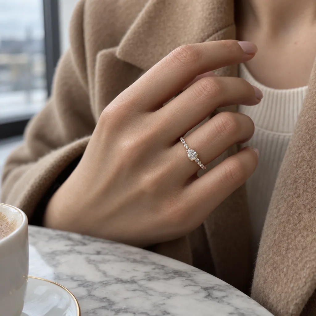 14 Ayar 0,27 ct Pırlanta Yüzük