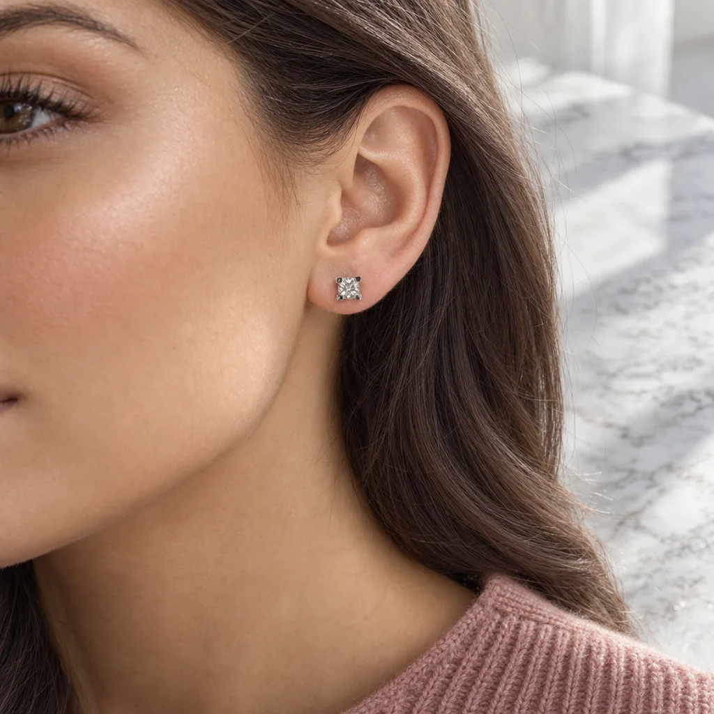 14 Ayar 0,80 ct Pırlanta Küpe