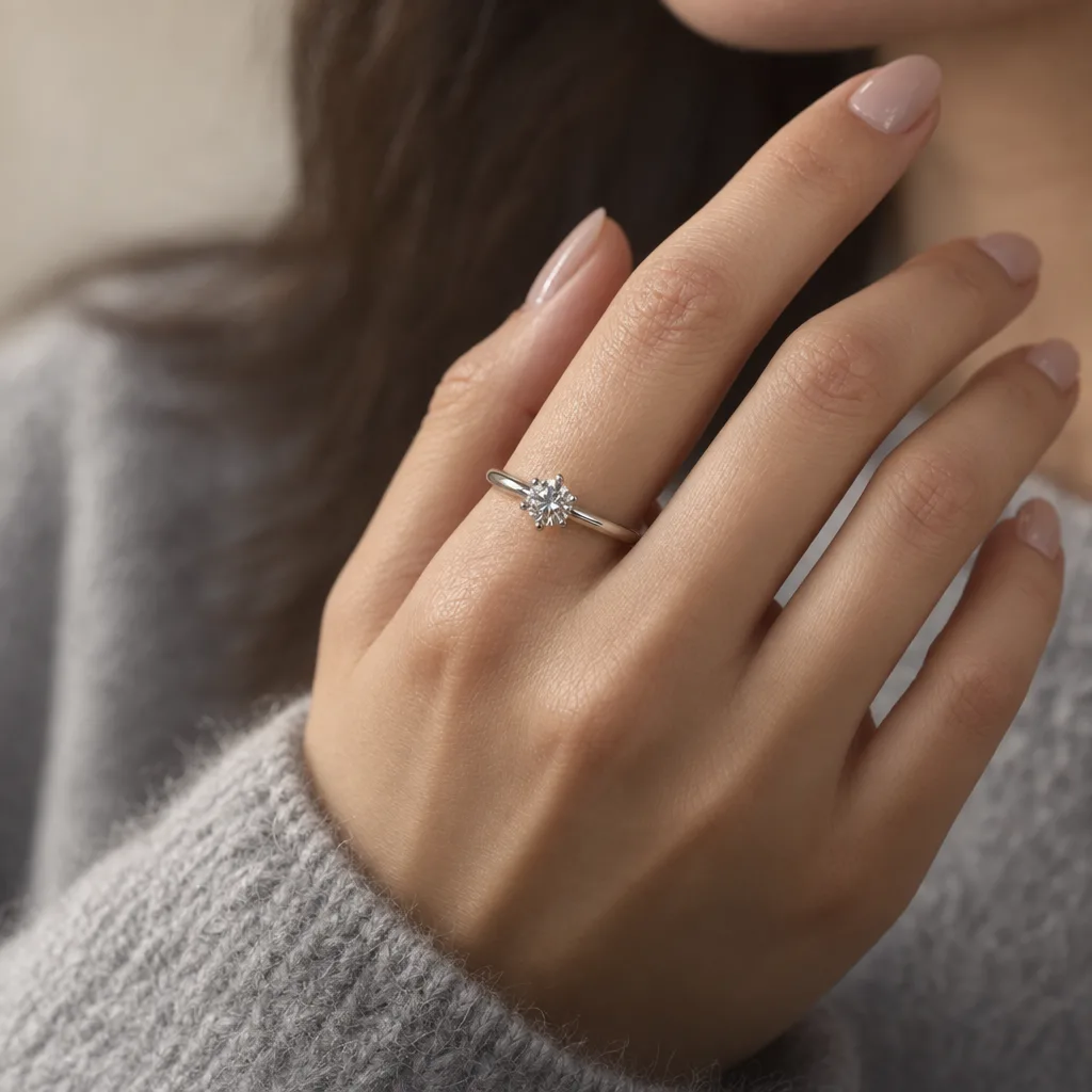 14 Ayar 0,41 ct Pırlanta Yüzük